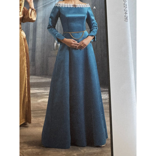 McCalls Sewing Pattern M8424 Womens Medieval Renaissance Costume Dress 18-26 UC