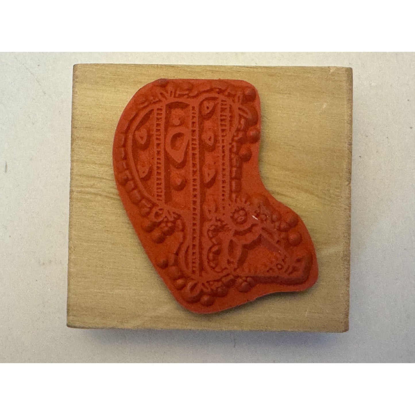 Hooks Lines & Inkers Rubber Stamp Alphabet Letter P Heart Angel Doll Card Making