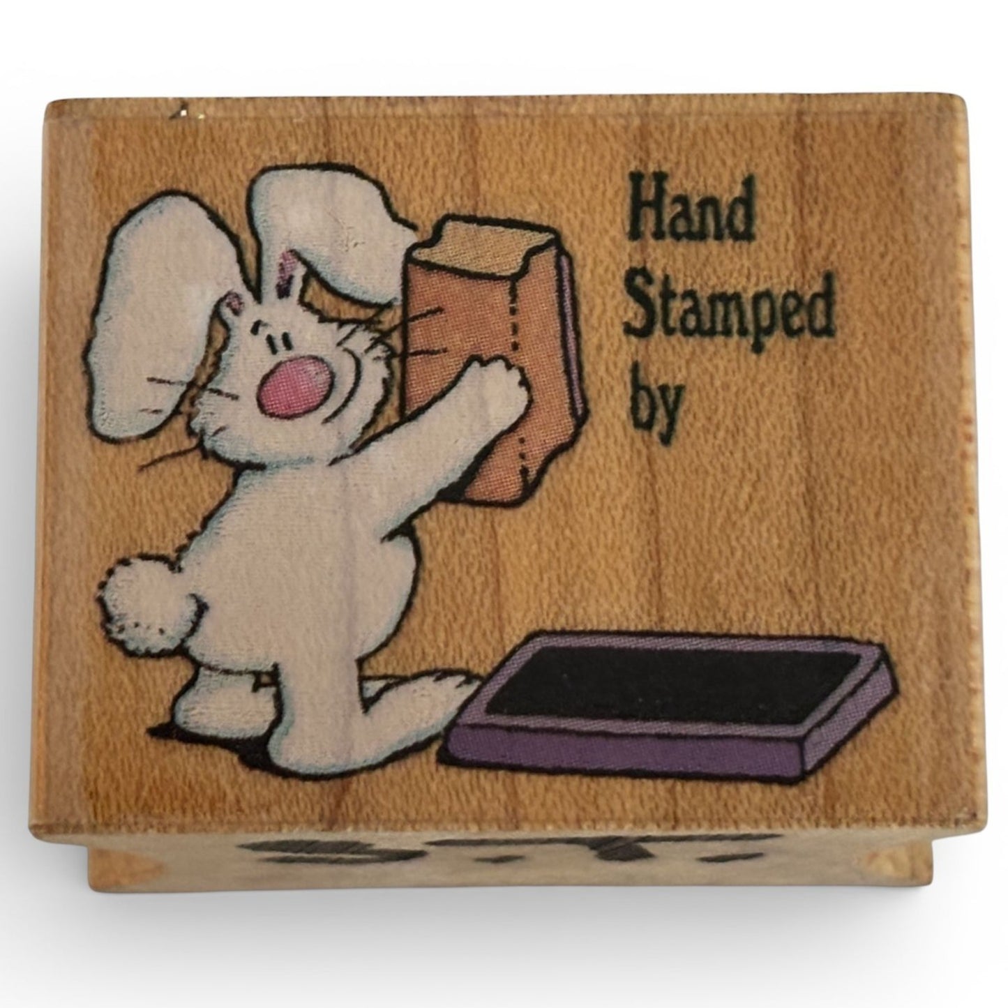 All Night Media Rubber Stamp Hand Stamped Bunny Rabbit Stamping Card Making Craft