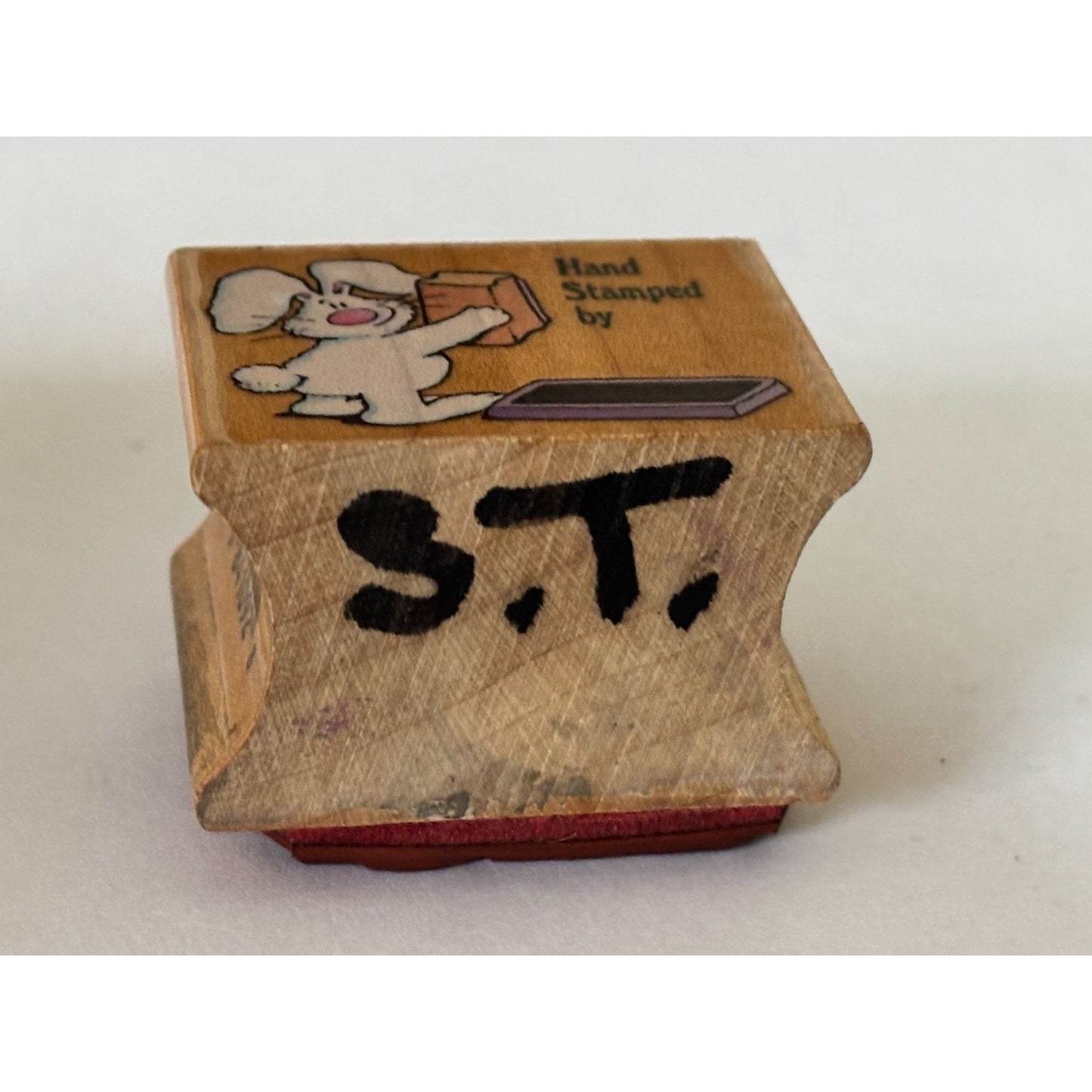 All Night Media Rubber Stamp Hand Stamped Bunny Rabbit Stamping Card Making Craft