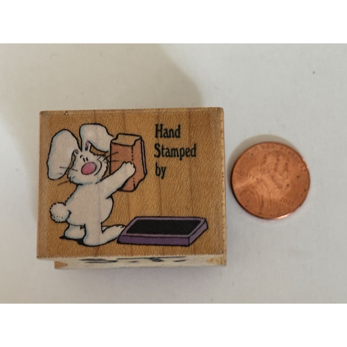 All Night Media Rubber Stamp Hand Stamped Bunny Rabbit Stamping Card Making Craft