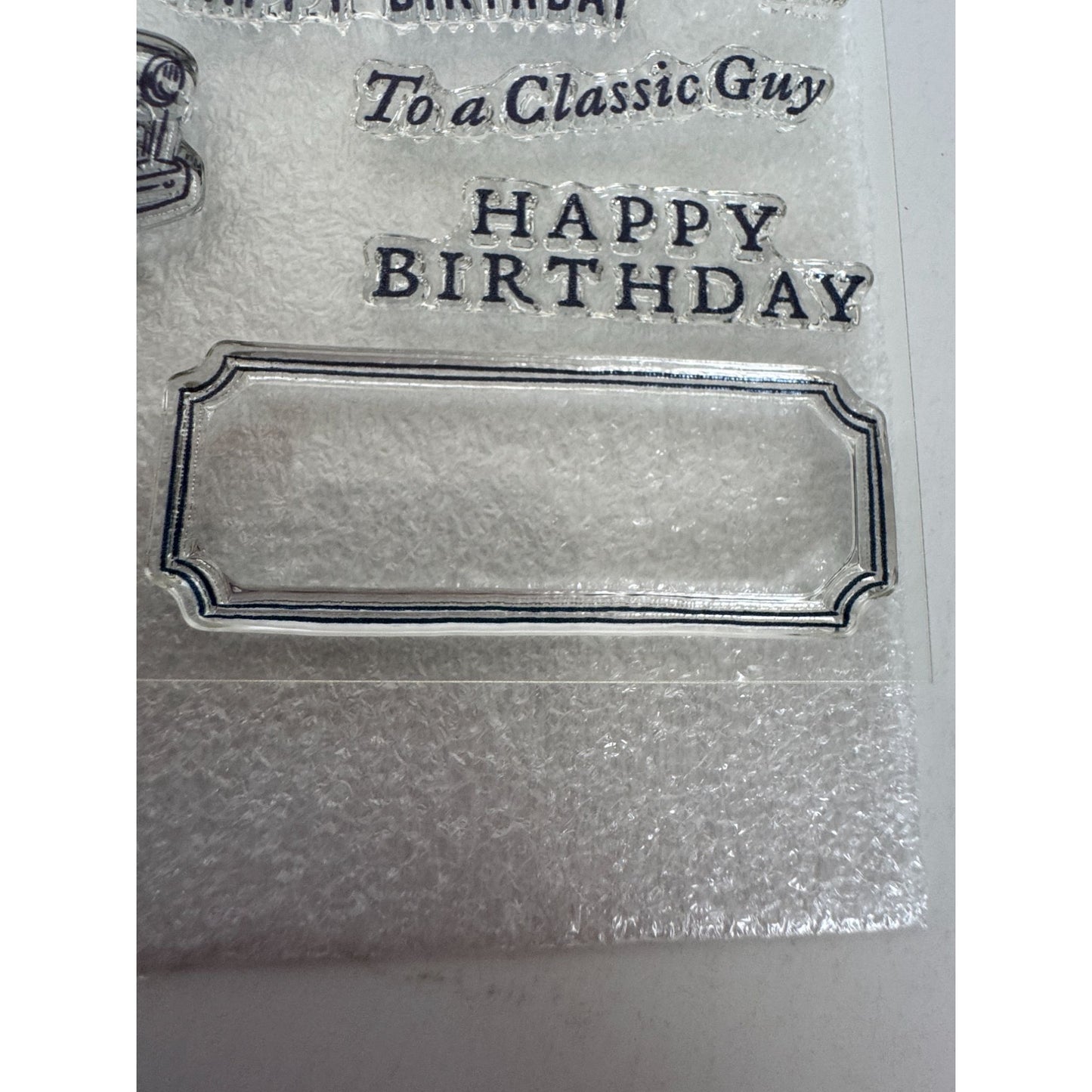 CTMH My Acrylix Acrylic Stamp Set A True Classic Car Birthday Card Making Dad
