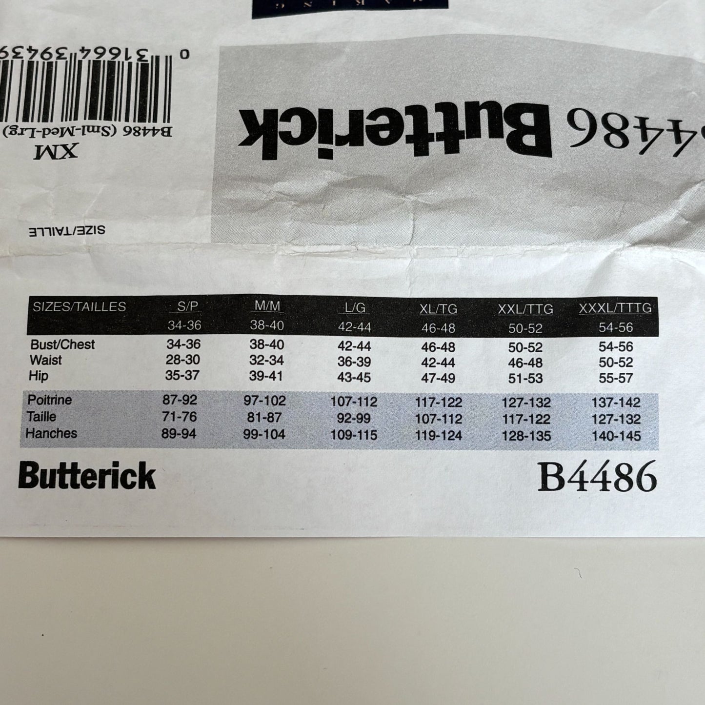 Butterick Sewing Pattern B4486 Renaissance Shirt Pirate Costume Easy S M L Uncut