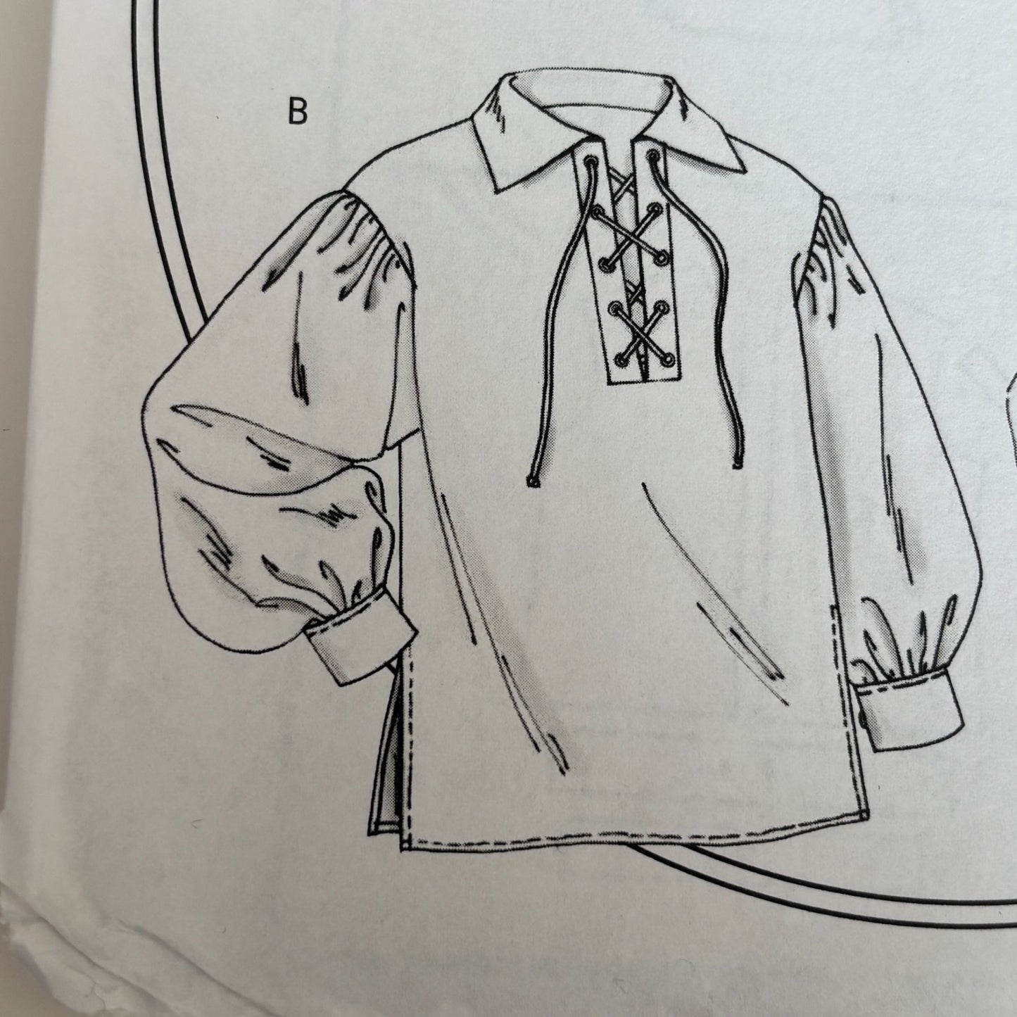 Butterick Sewing Pattern B4486 Renaissance Shirt Pirate Costume Easy S M L Uncut