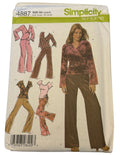 Simplicity Sewing Pattern 4887 Wrap Top Pants Y2K Loungewear Size 4 6 8 10 Uncut