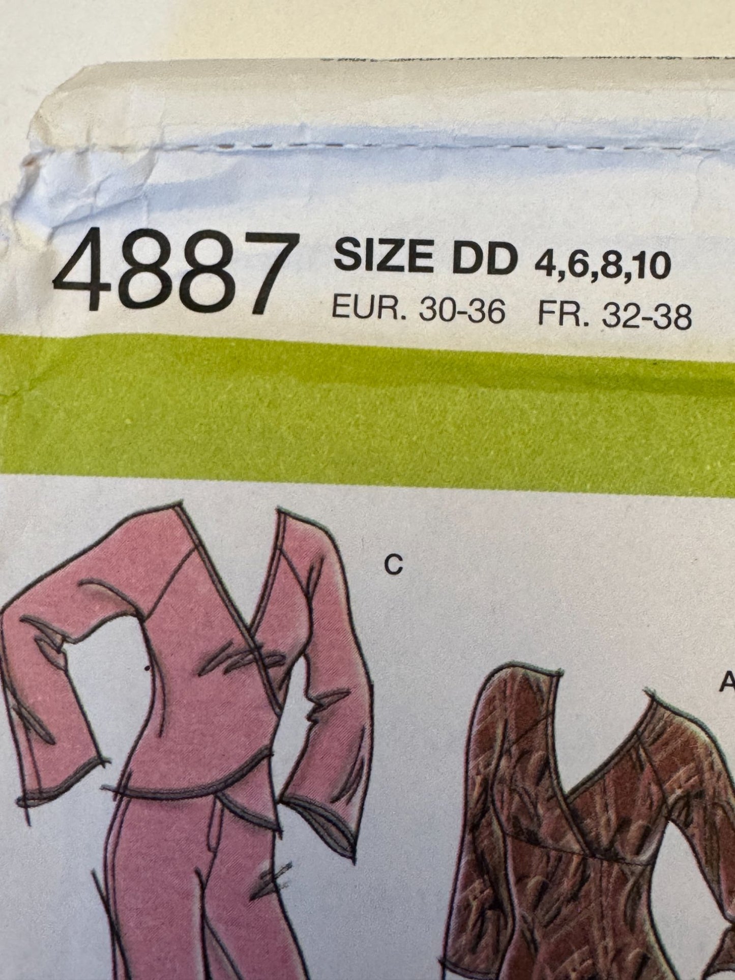 Simplicity Sewing Pattern 4887 Wrap Top Pants Y2K Loungewear Size 4 6 8 10 Uncut