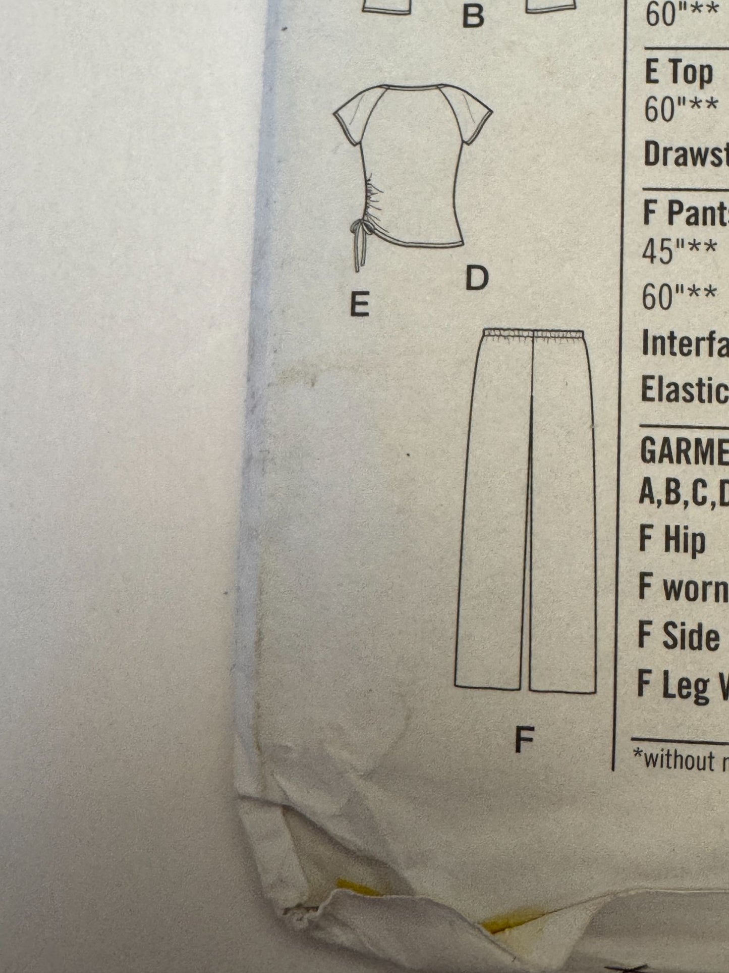 Simplicity Sewing Pattern 4887 Wrap Top Pants Y2K Loungewear Size 4 6 8 10 Uncut