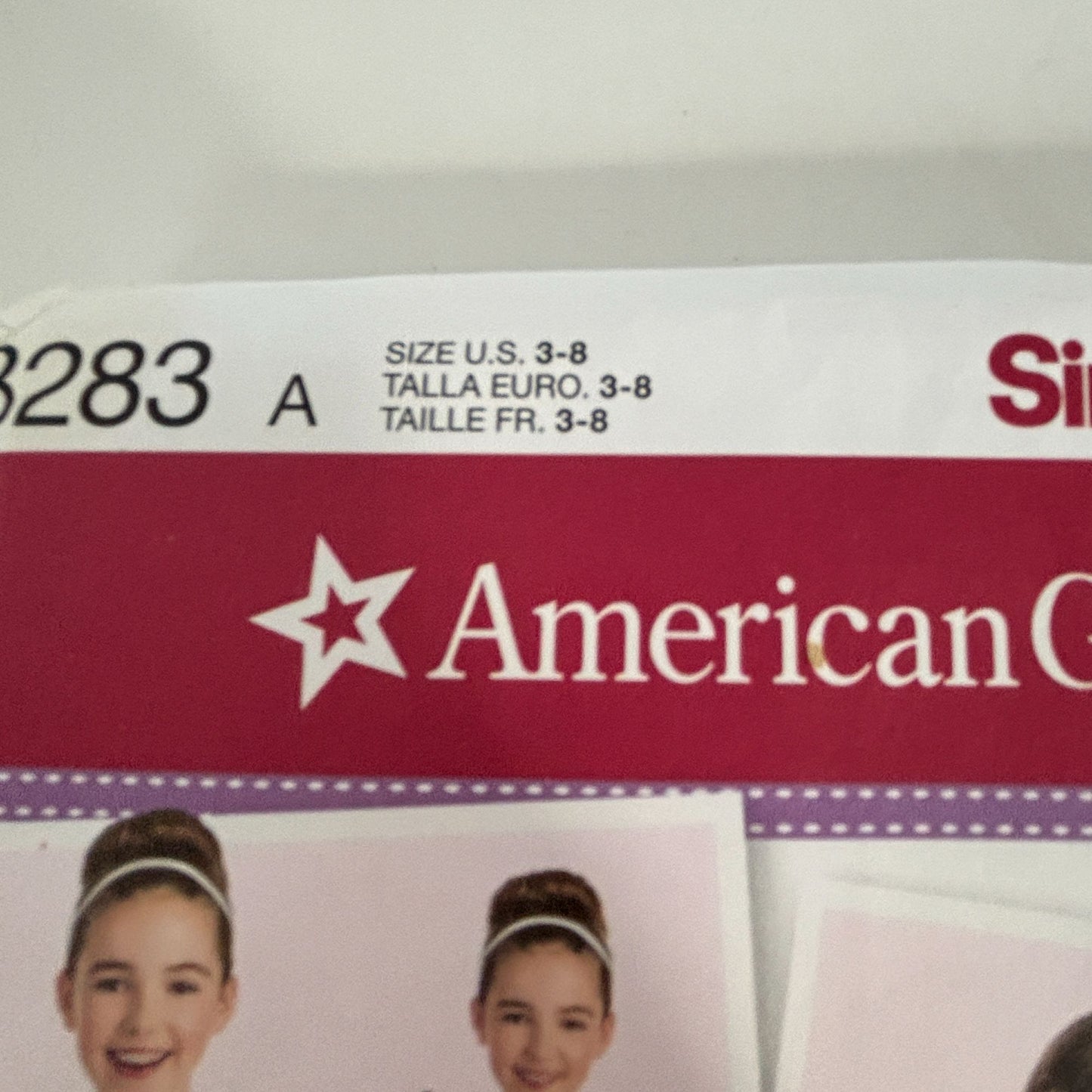 Simplicity Sewing Pattern 8283 American Girl Party Dress Jacket Christmas Sz 3-8