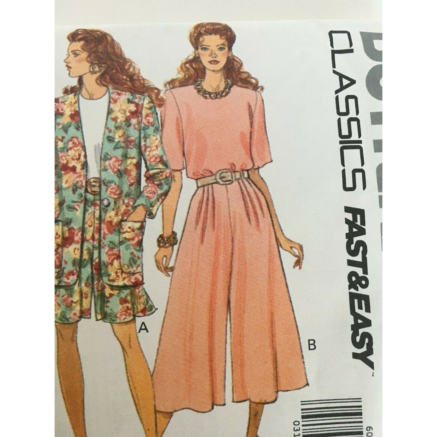 Butterick Sewing Pattern 6003 Jacket Top Split Skirt Easy Summer UC 12 14 16