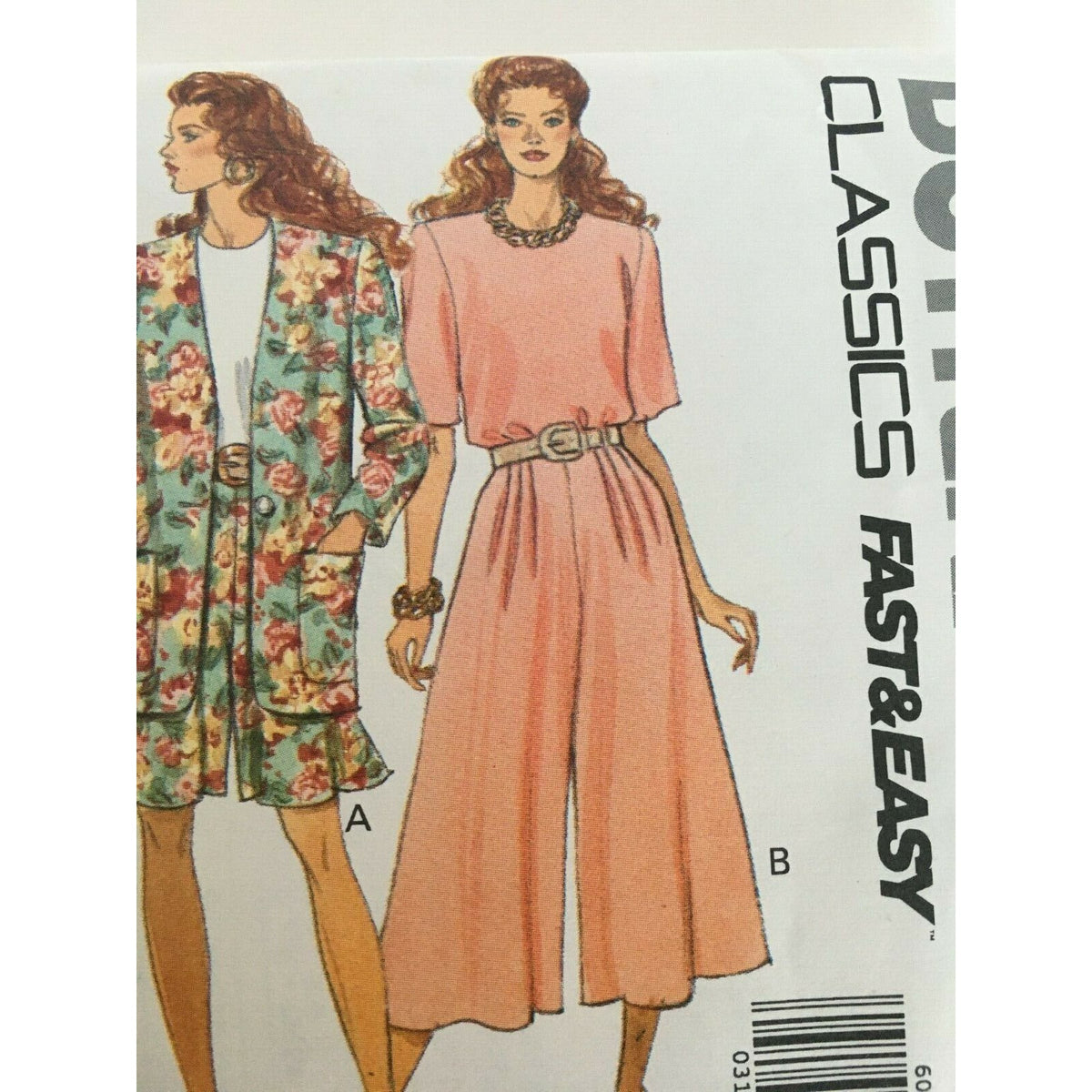 Butterick Sewing Pattern 6003 Jacket Top Split Skirt Easy Summer UC 12 14 16