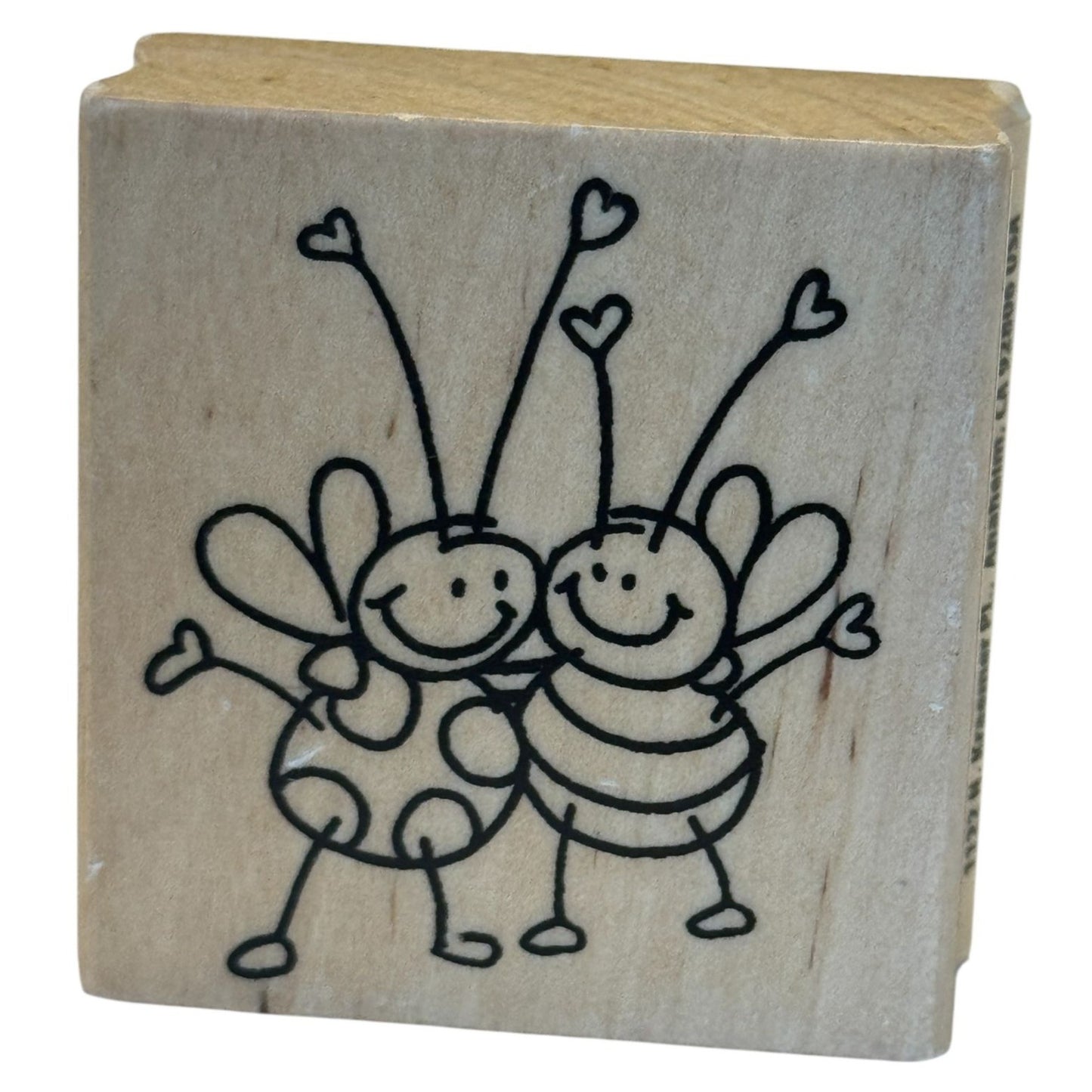 Stampendous Rubber Stamp Bee Buddies Hearts Love Friendship Card Making Craft