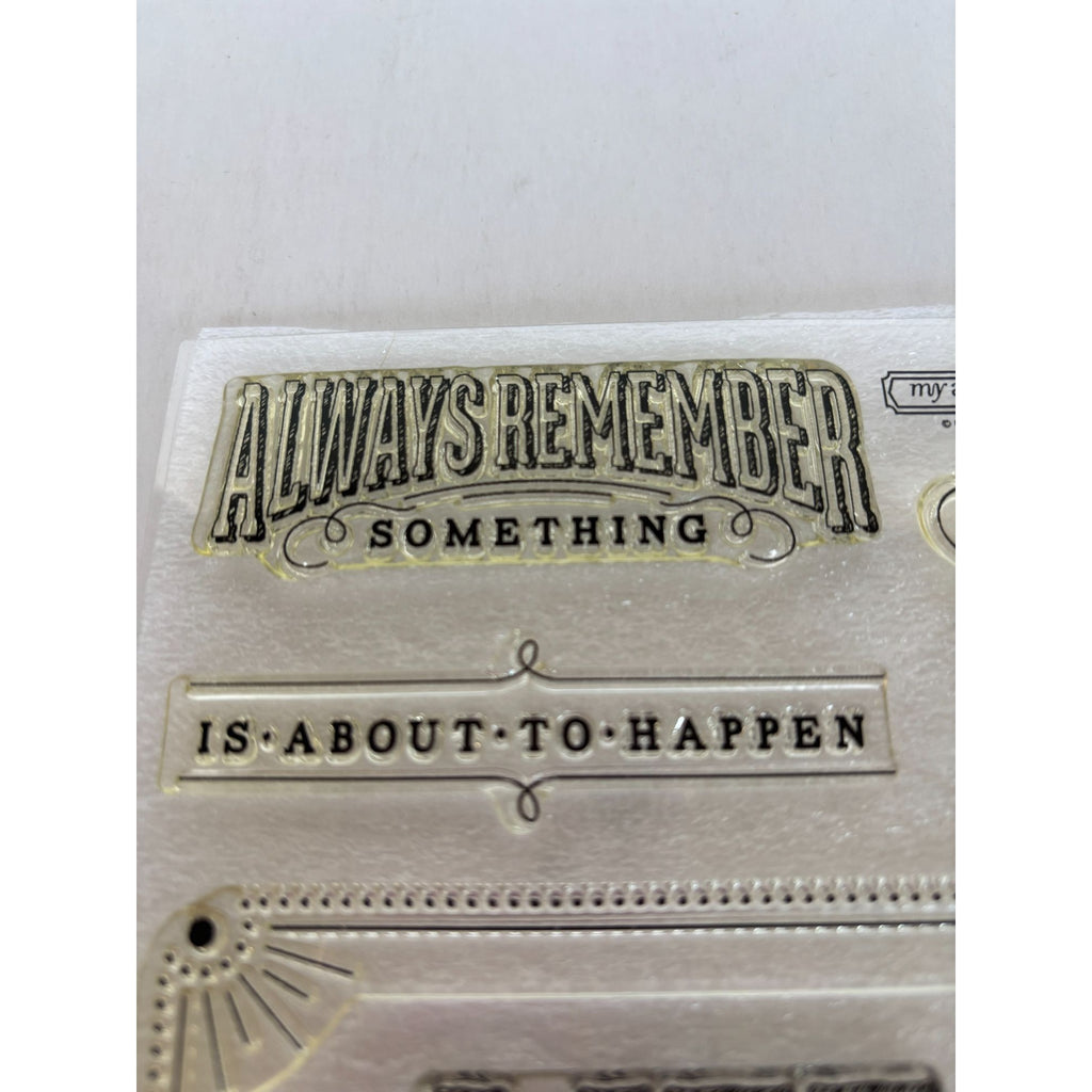 CTMH Acrylic Stamps Set Life is Wonderful Inspirational Card Making Words S1507