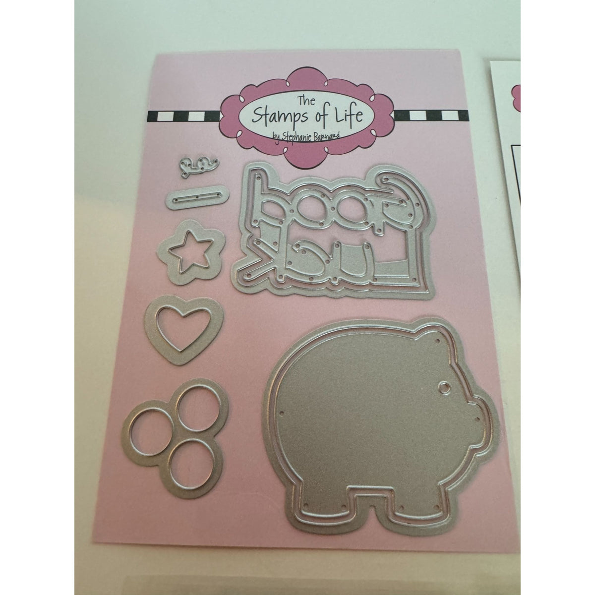 The Stamps Of Life Piggy Bank Pig Penny for your Thoughts Funny Hogs and Kisses