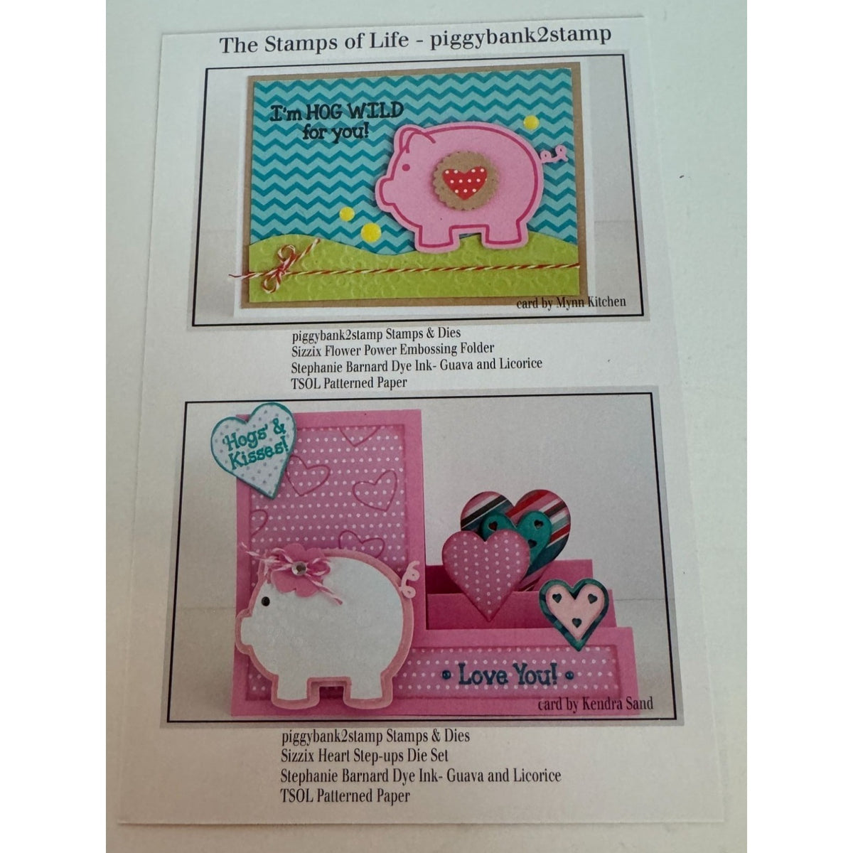 The Stamps Of Life Piggy Bank Pig Penny for your Thoughts Funny Hogs and Kisses