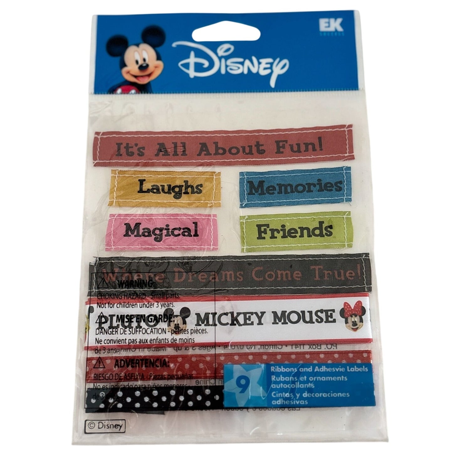 Disney Mickey Mouse Scrapbooking Embellishments Journaling Strips Memories Magic