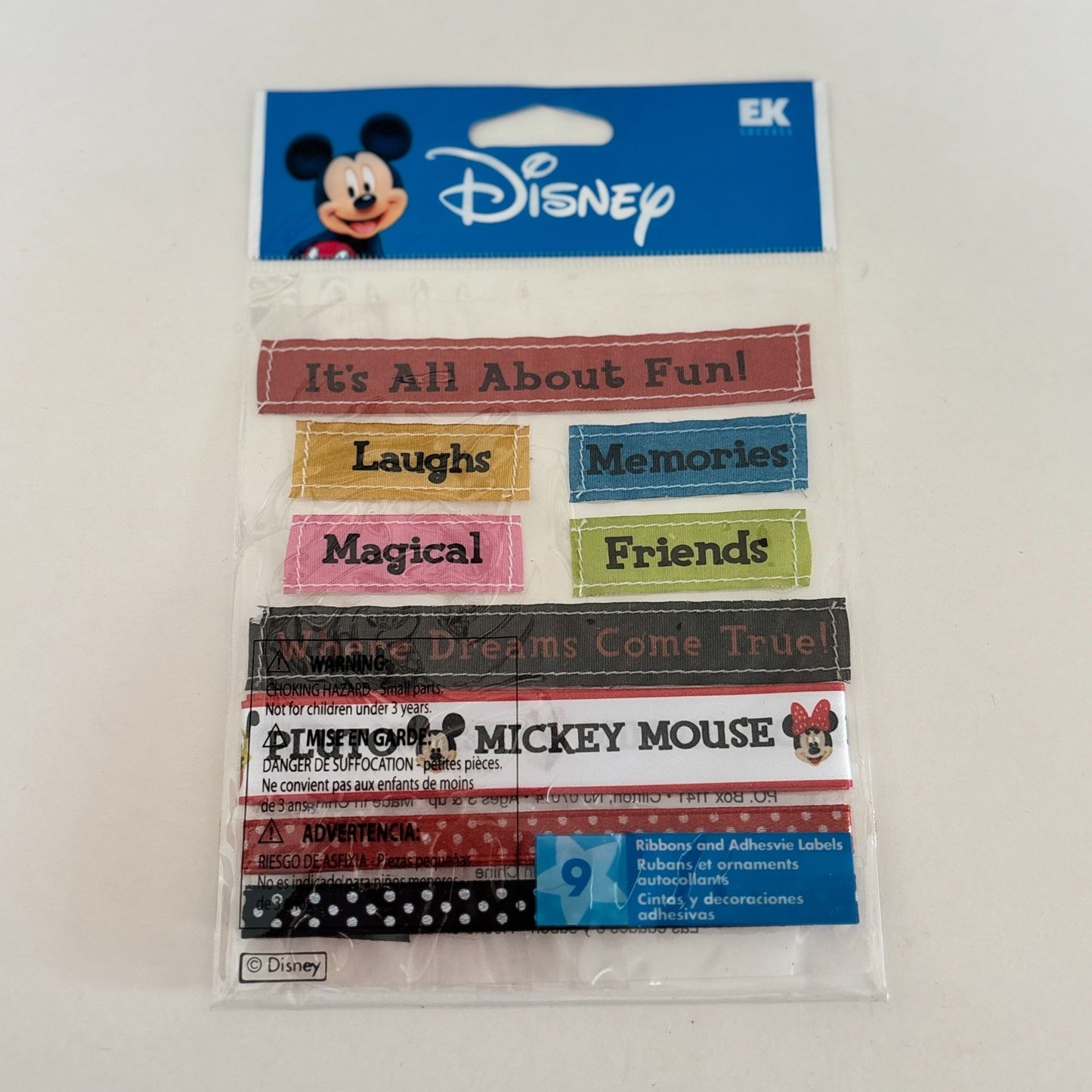 Disney Mickey Mouse Scrapbooking Embellishments Journaling Strips Memories Magic