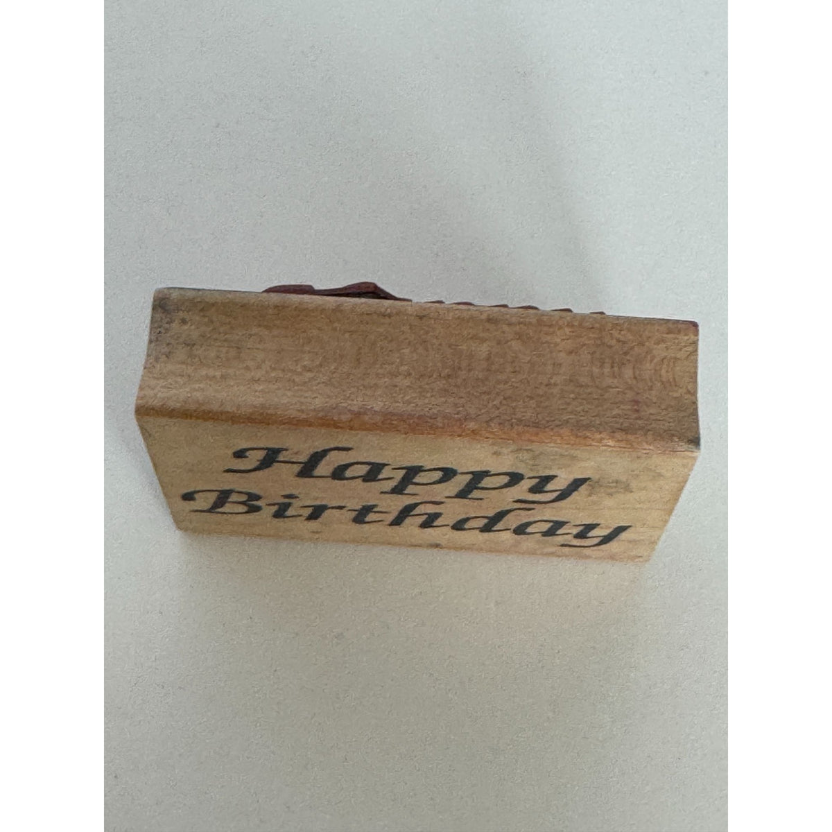 Double D Rubber Stamp Happy Birthday Greeting Card Making Sentiment Words E1758