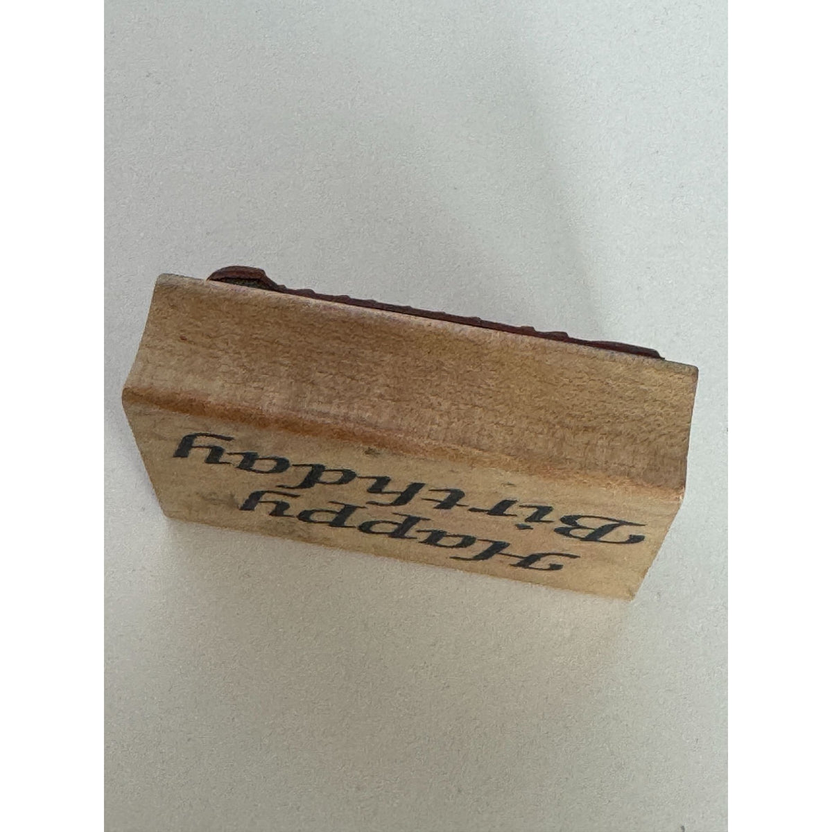 Double D Rubber Stamp Happy Birthday Greeting Card Making Sentiment Words E1758