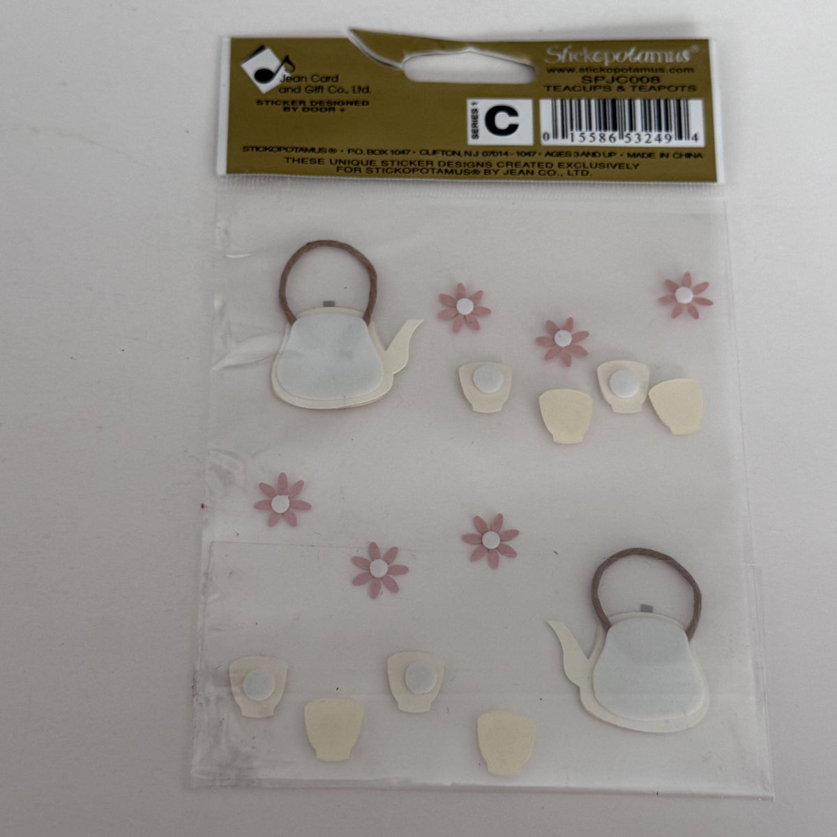 Jolees Boutique Stickers Teacups Teapots Scrapbooking Embellishment Tea Party Invitation Collage Cardmaking