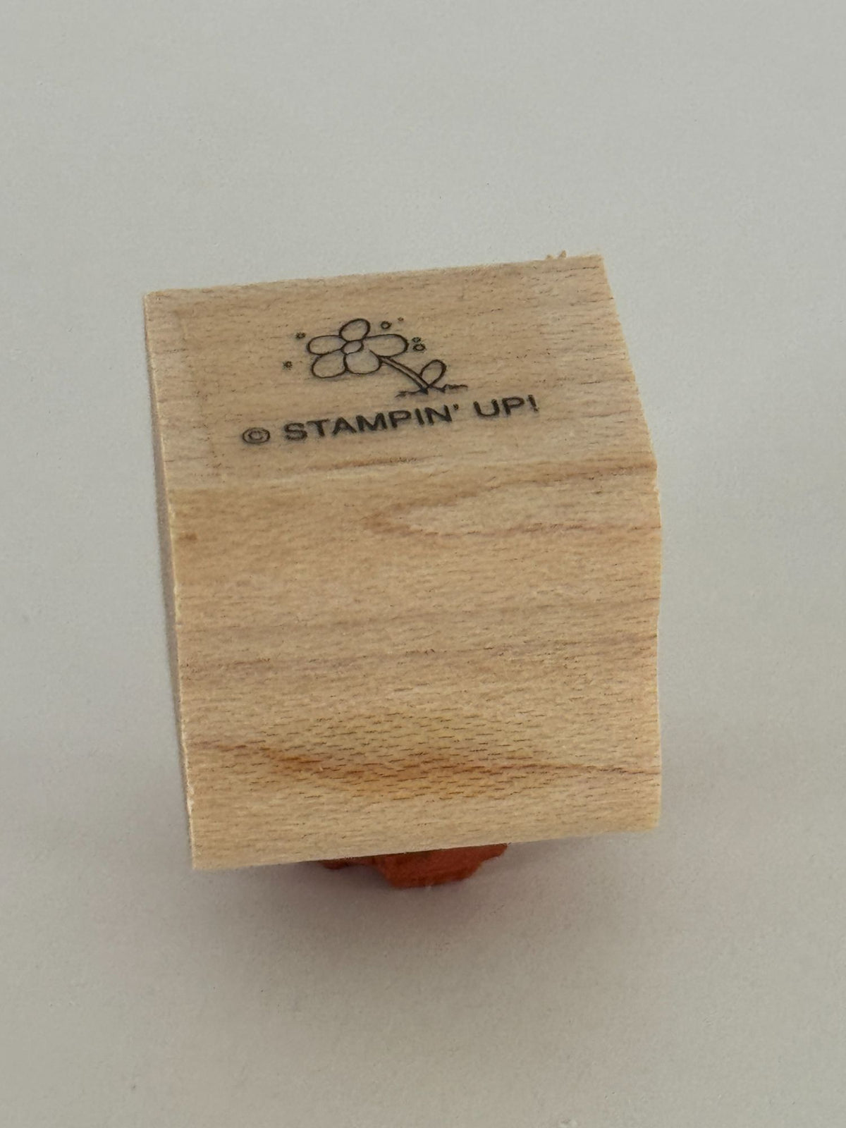 Stampin Up Rubber Stamp Small Flower Tiny Garden Landscape Scene Maker Spring Craft
