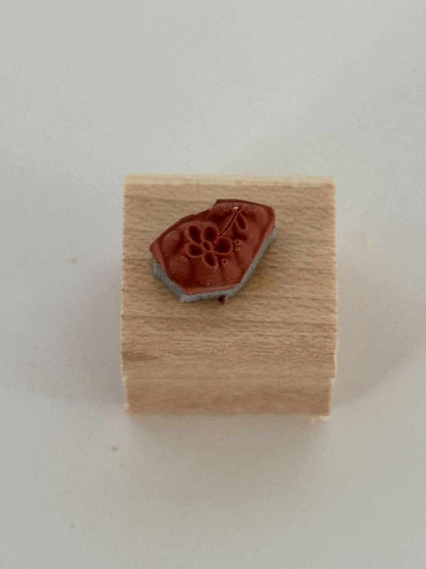 Stampin Up Rubber Stamp Small Flower Tiny Garden Landscape Scene Maker Spring Craft