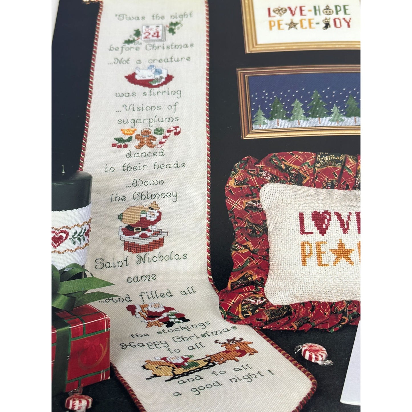 Gloria and Pat A Christmas Celebration Cross Stitch Pattern Book Nativity DMC