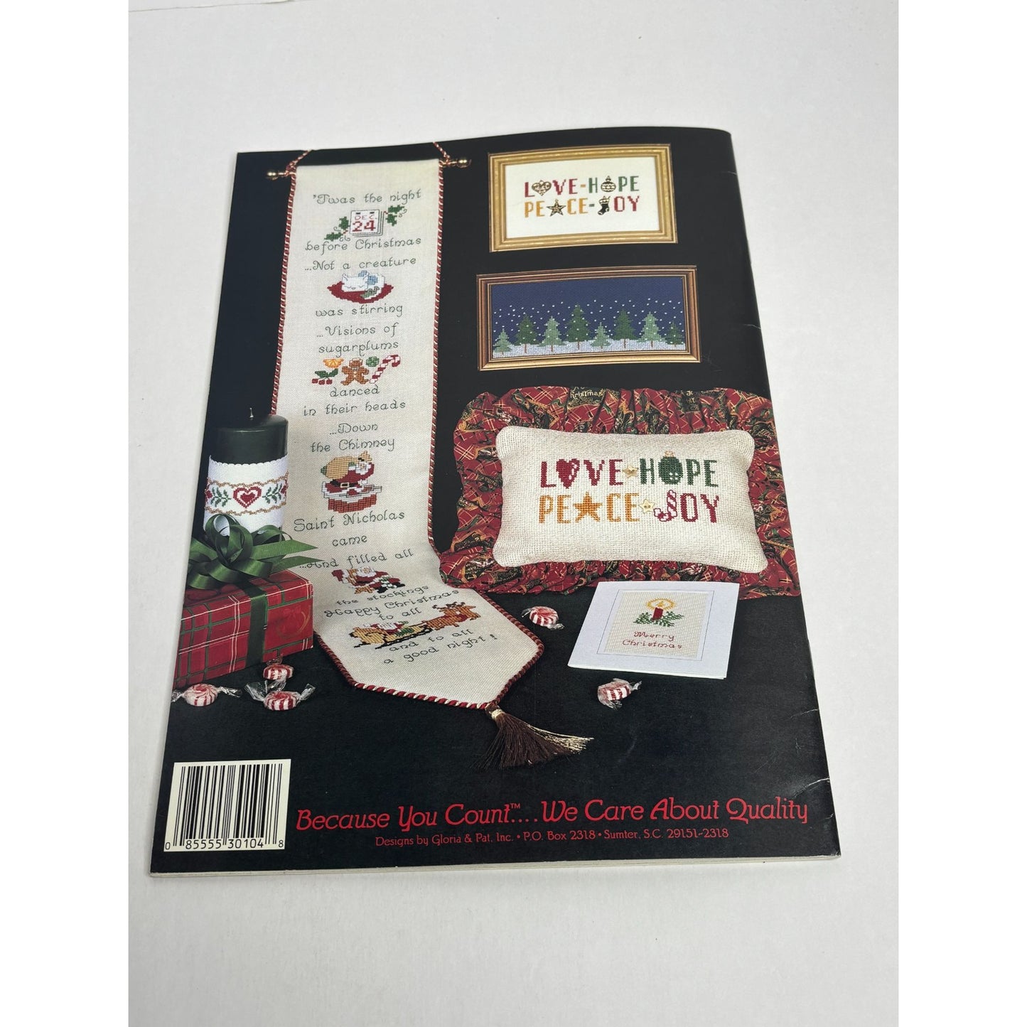 Gloria and Pat A Christmas Celebration Cross Stitch Pattern Book Nativity DMC