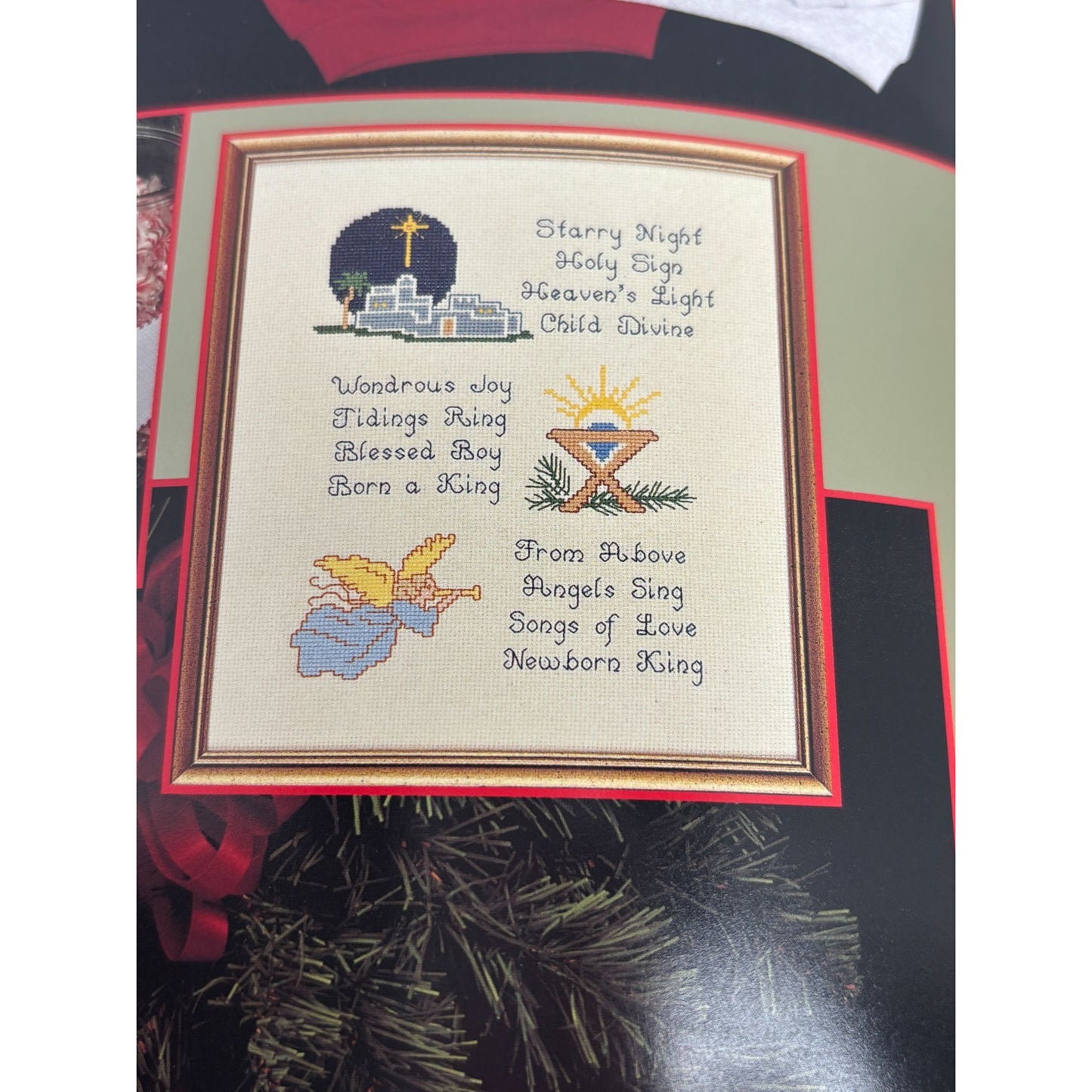 Gloria and Pat A Christmas Celebration Cross Stitch Pattern Book Nativity DMC
