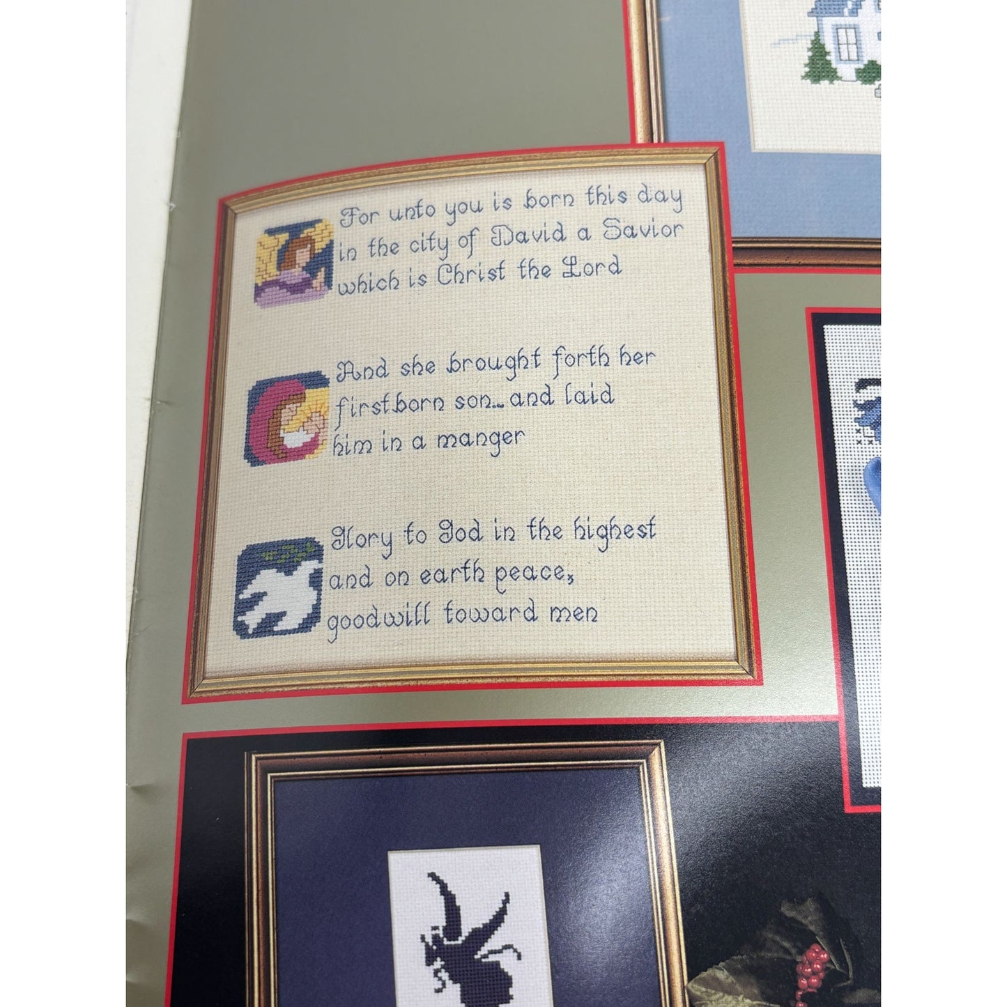 Gloria and Pat A Christmas Celebration Cross Stitch Pattern Book Nativity DMC