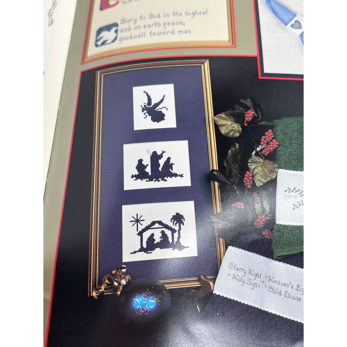 Gloria and Pat A Christmas Celebration Cross Stitch Pattern Book Nativity DMC