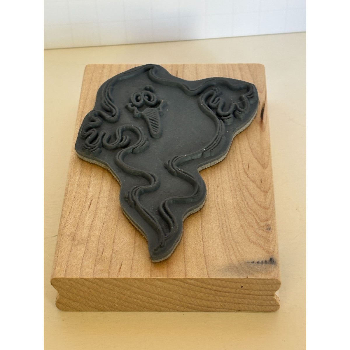 Stampendous Rubber Stamp Giggly Ghoul Ghost Halloween Card Making Cute Spooky Big Open Line