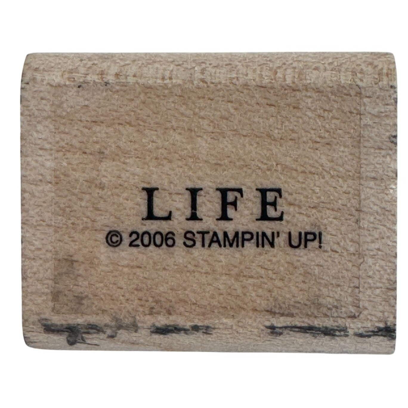 Stampin Up Rubber Stamp Life Small Print Word Sentiment Birthday Card Making