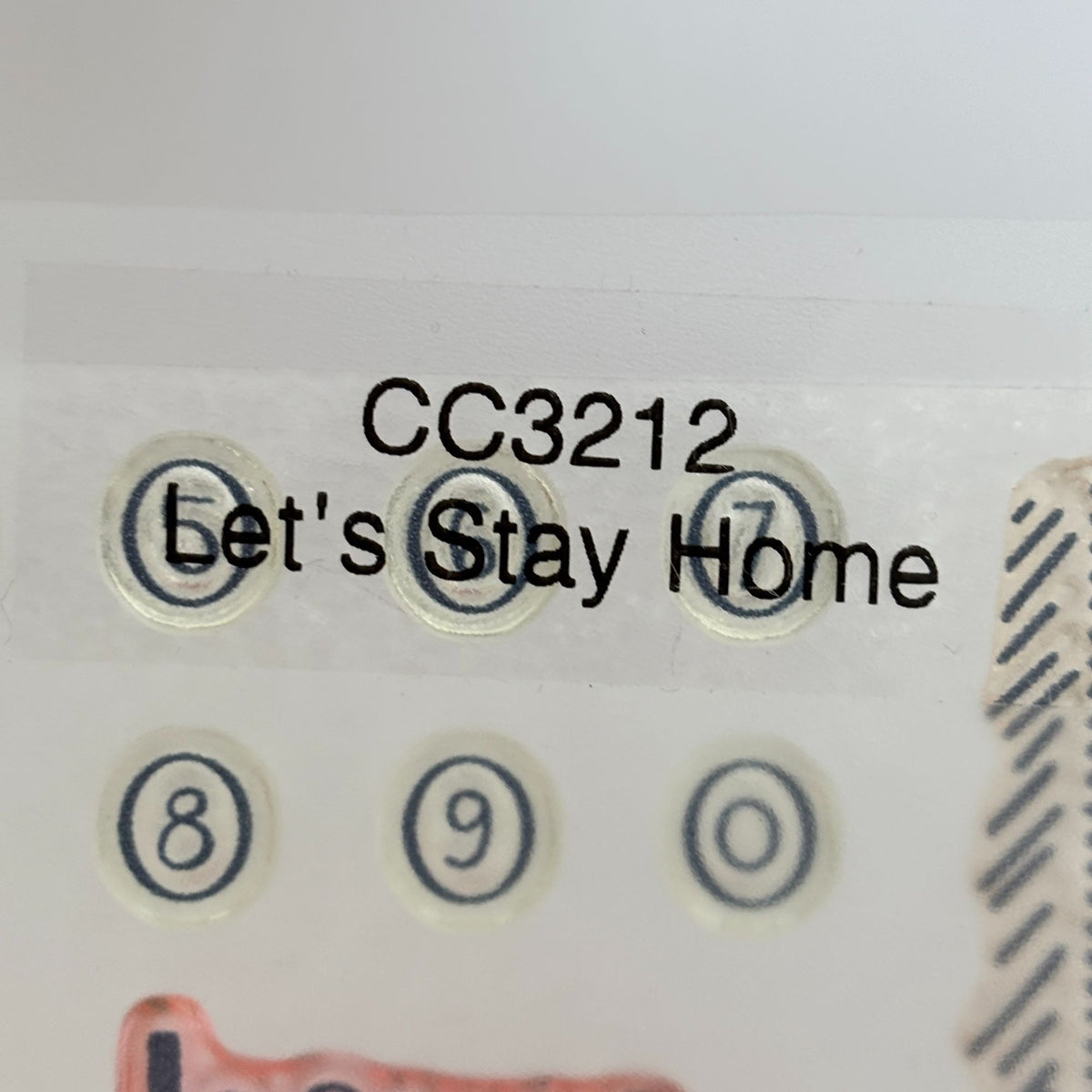 CTMH My Acrylix Acrylic Stamps Lets Stay Home Play Chess Introvert Read CC3212 Set