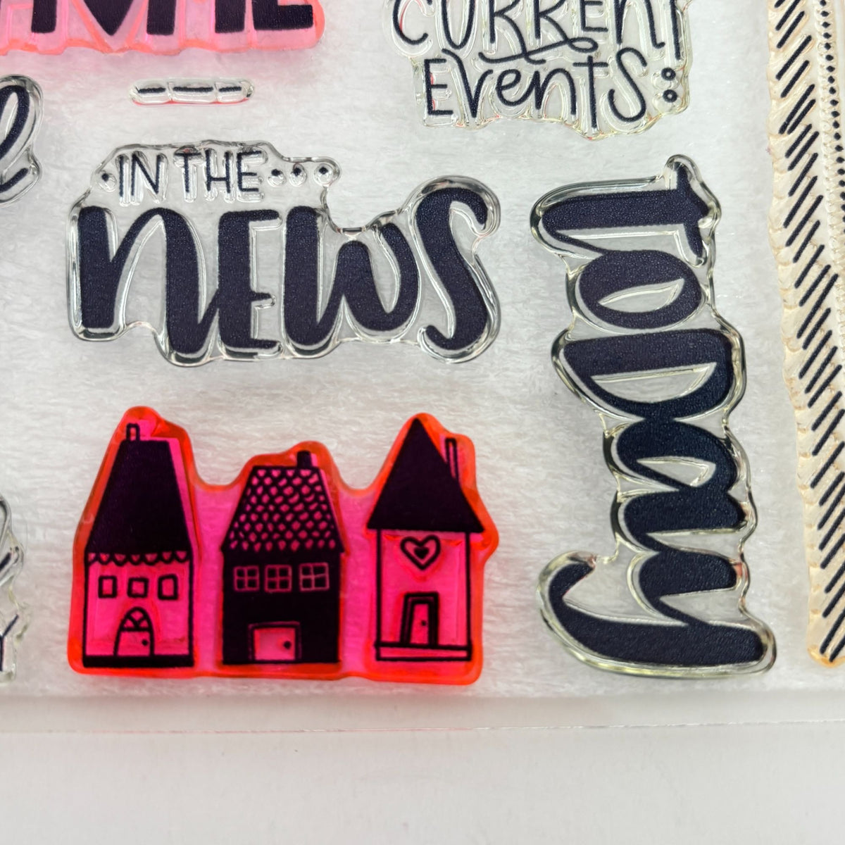 CTMH My Acrylix Acrylic Stamps Lets Stay Home Play Chess Introvert Read CC3212 Set
