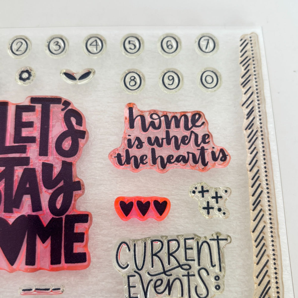 CTMH My Acrylix Acrylic Stamps Lets Stay Home Play Chess Introvert Read CC3212 Set