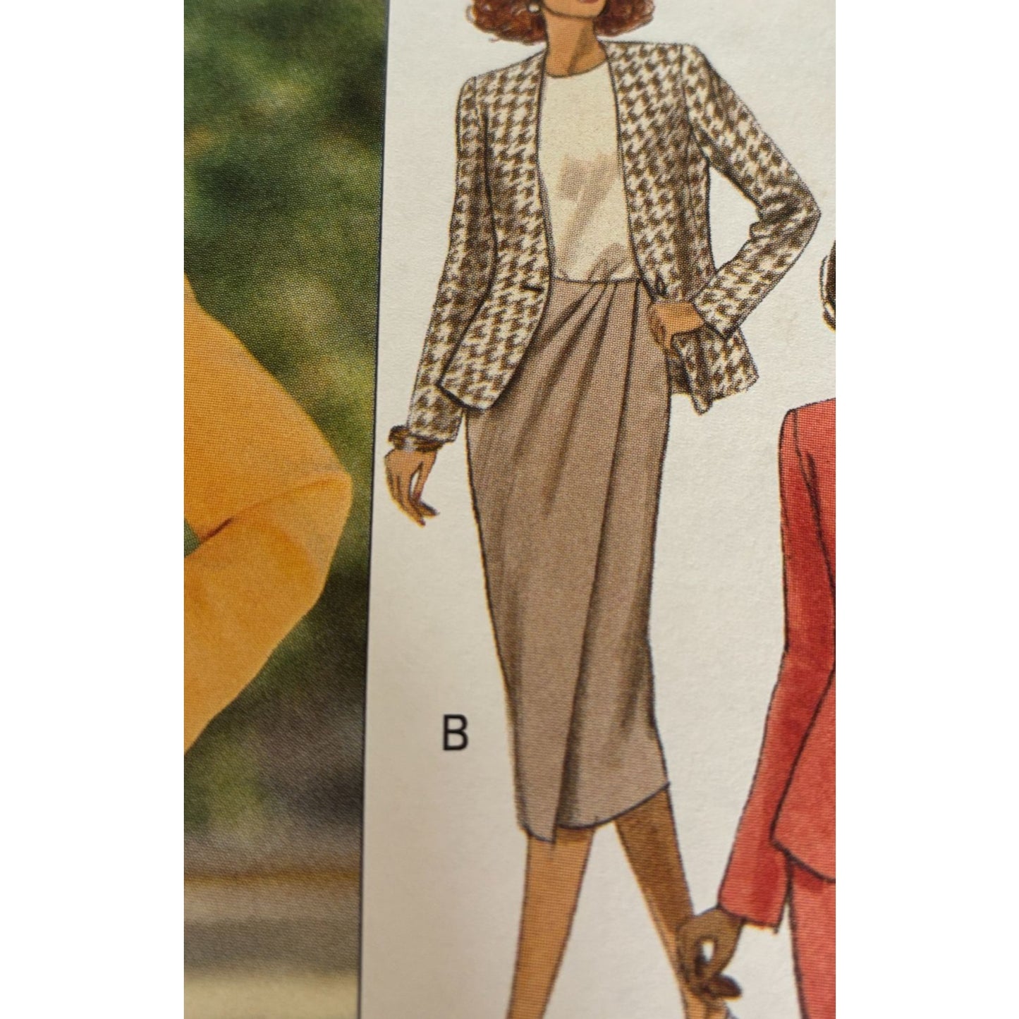 Butterick Sewing Pattern 6652 90s Power Suit Jacket Skirt Set Easy 12-16 Uncut
