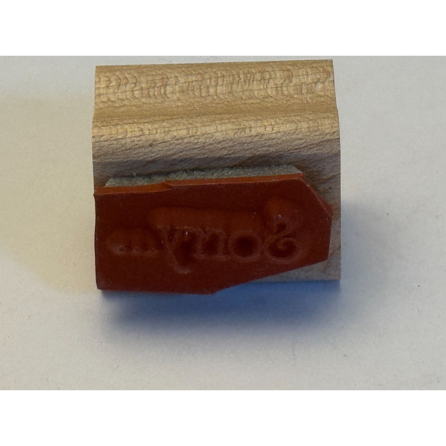 Stampin Up Rubber Stamp Sorry Apology Card Making Words Sentiment Wood Mounted