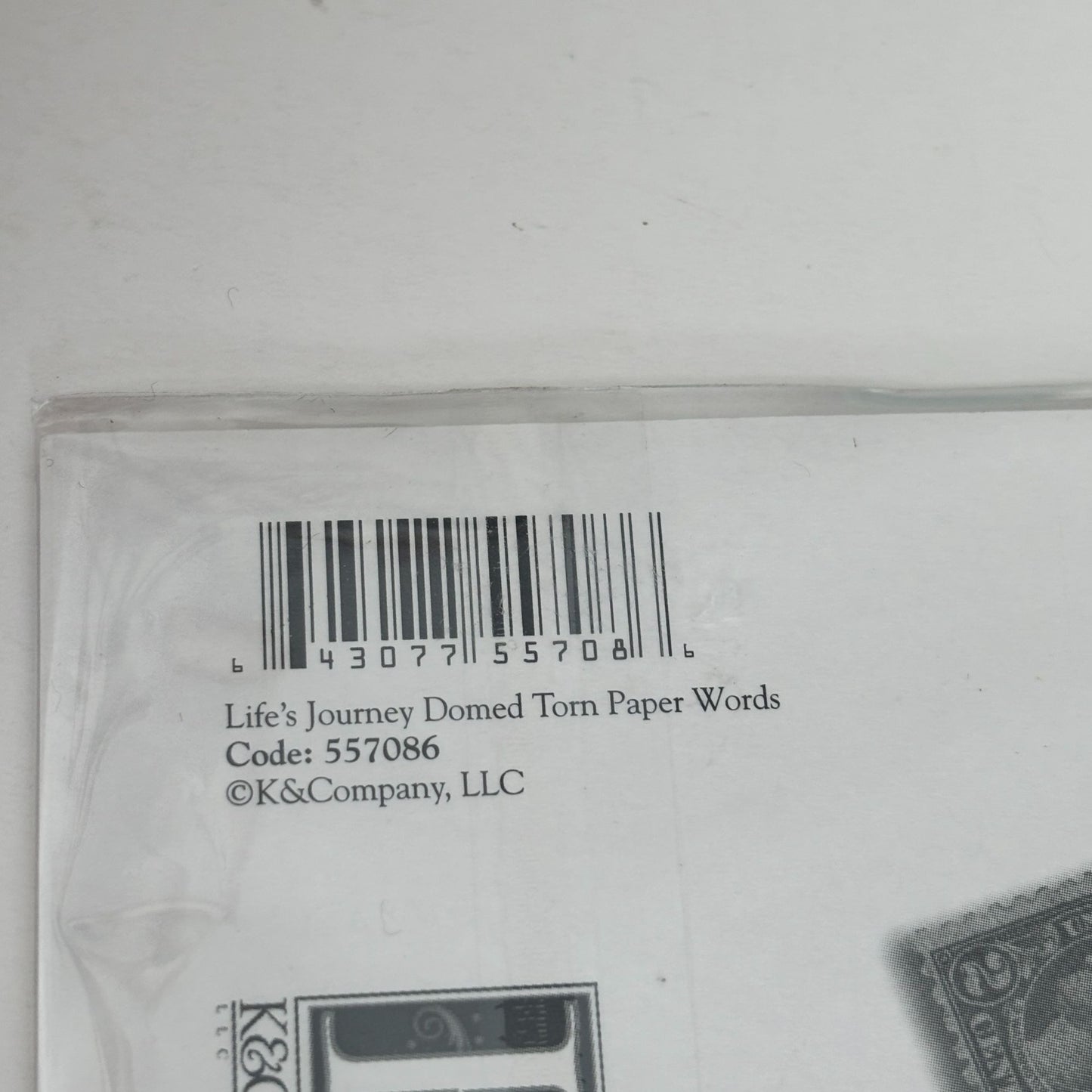 K and Company Lifes Journey Domed Torn Paper Words Stickers Scrapbooking Craft Cardmaking Explore
