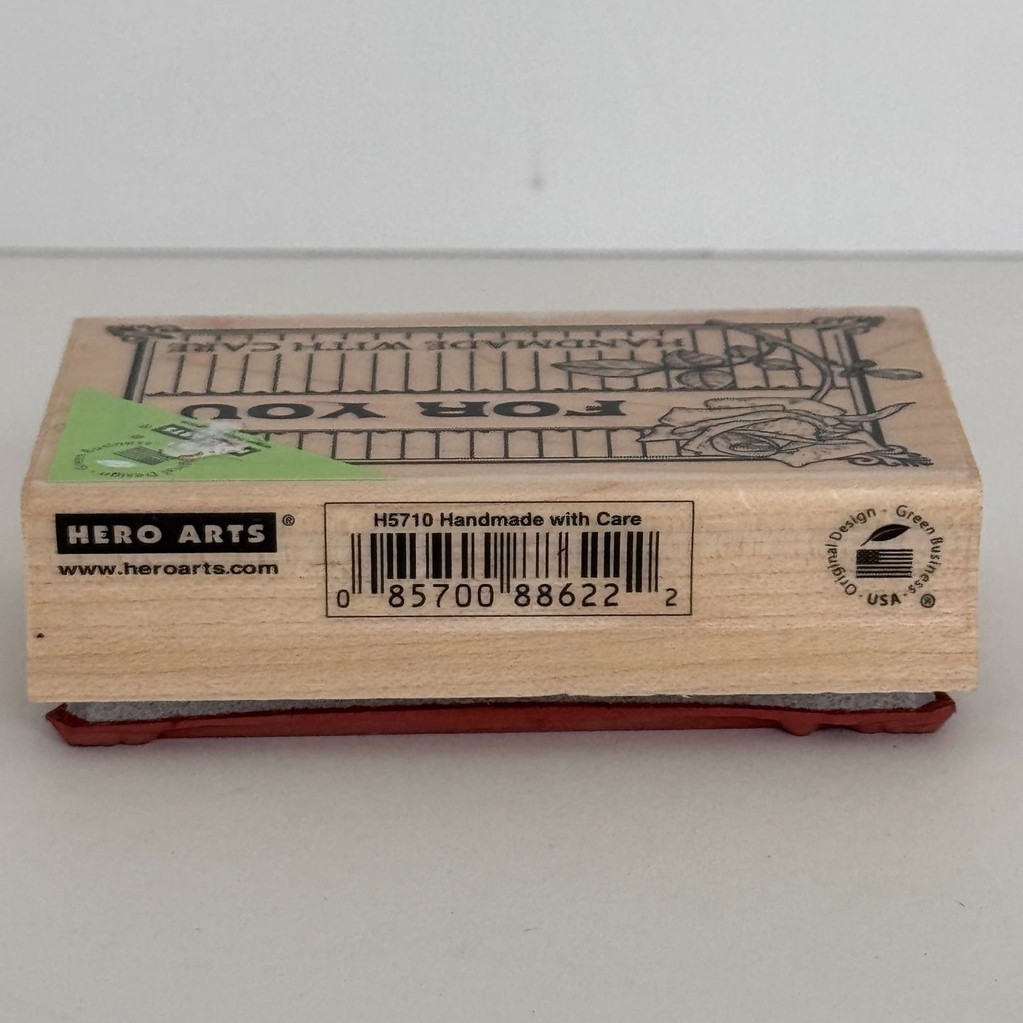 Hero Arts Rubber Stamp For You Handmade with Care Gift Card Maker Crafter Rose