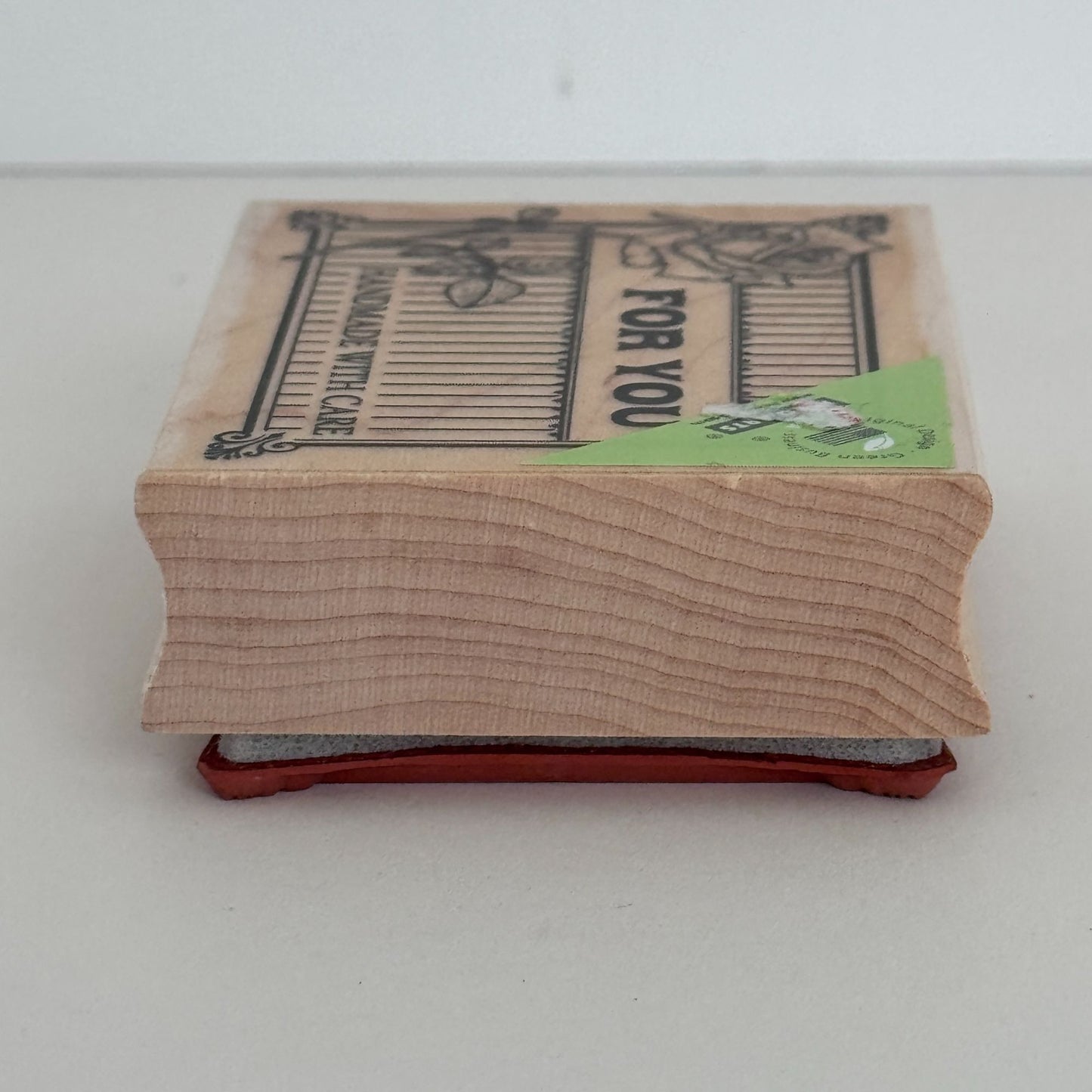 Hero Arts Rubber Stamp For You Handmade with Care Gift Card Maker Crafter Rose