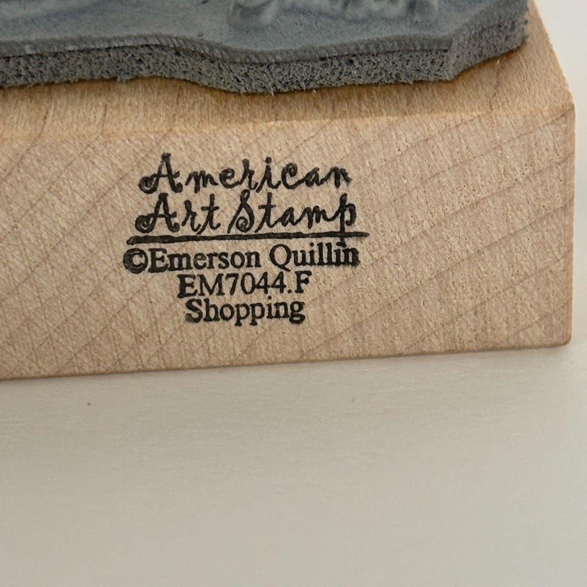 American Art Stamp Rubber Stamp Shopping Humor Funny Emerson Quillin Cardmaking Words Wine Drink