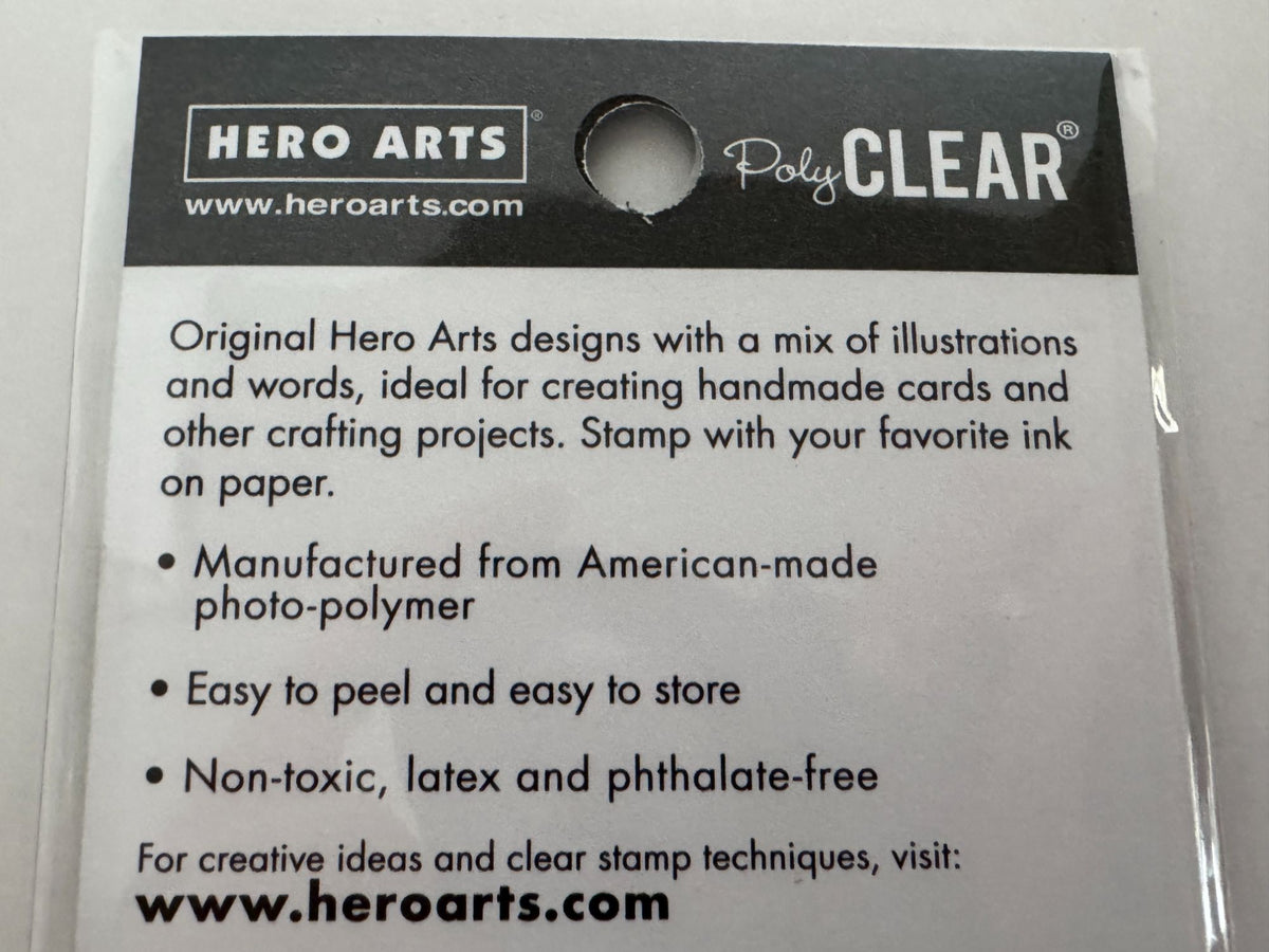Hero Arts Clear Stamp Set Wonderful Sentiments Thanksgiving Anniversary Holiday