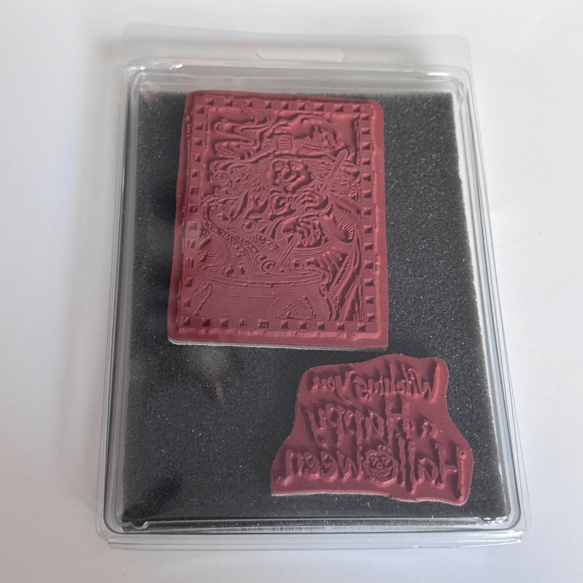 Serendipity Stamps Witch Rubber Stamp Happy Halloween Card Making Pun Caldron