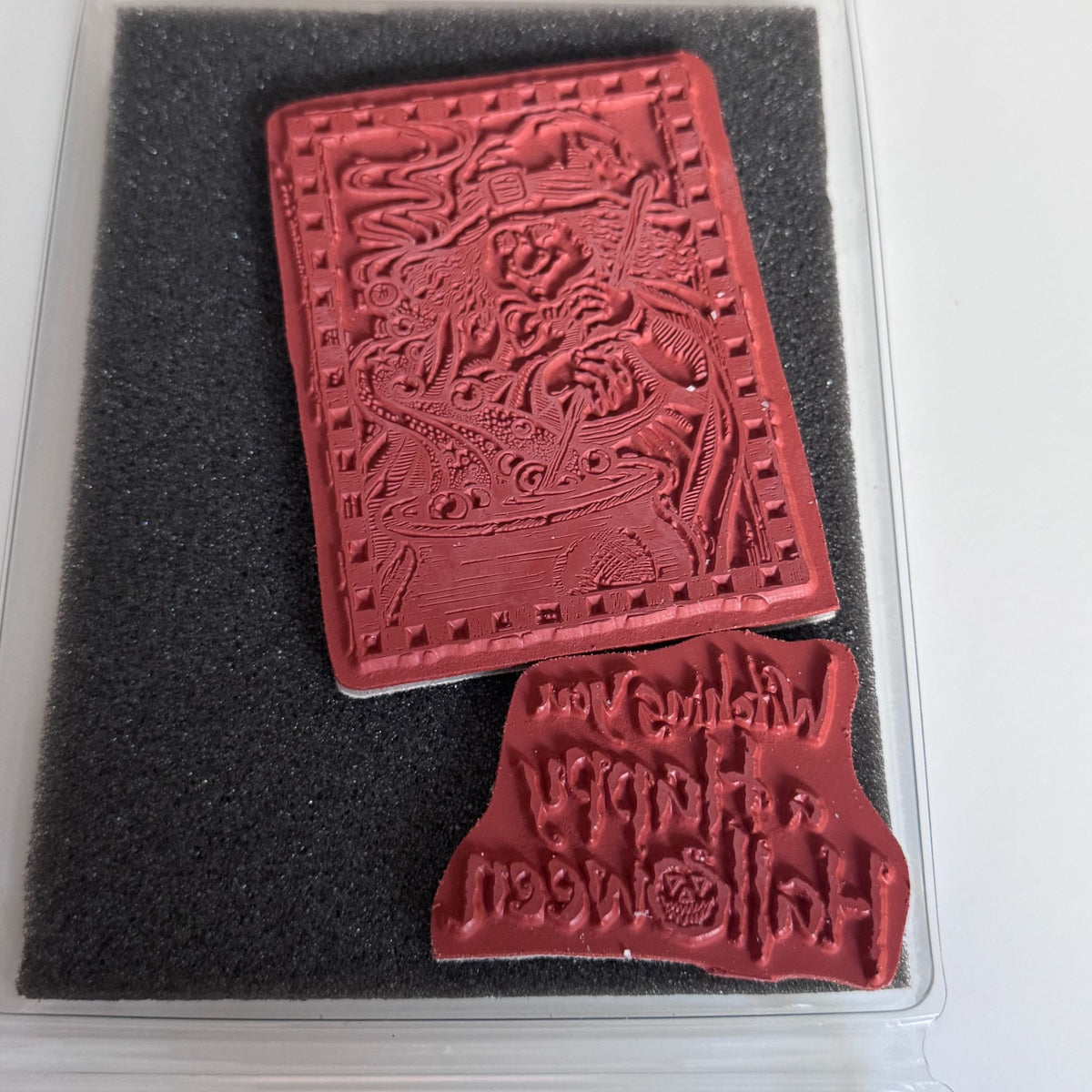 Serendipity Stamps Witch Rubber Stamp Happy Halloween Card Making Pun Caldron
