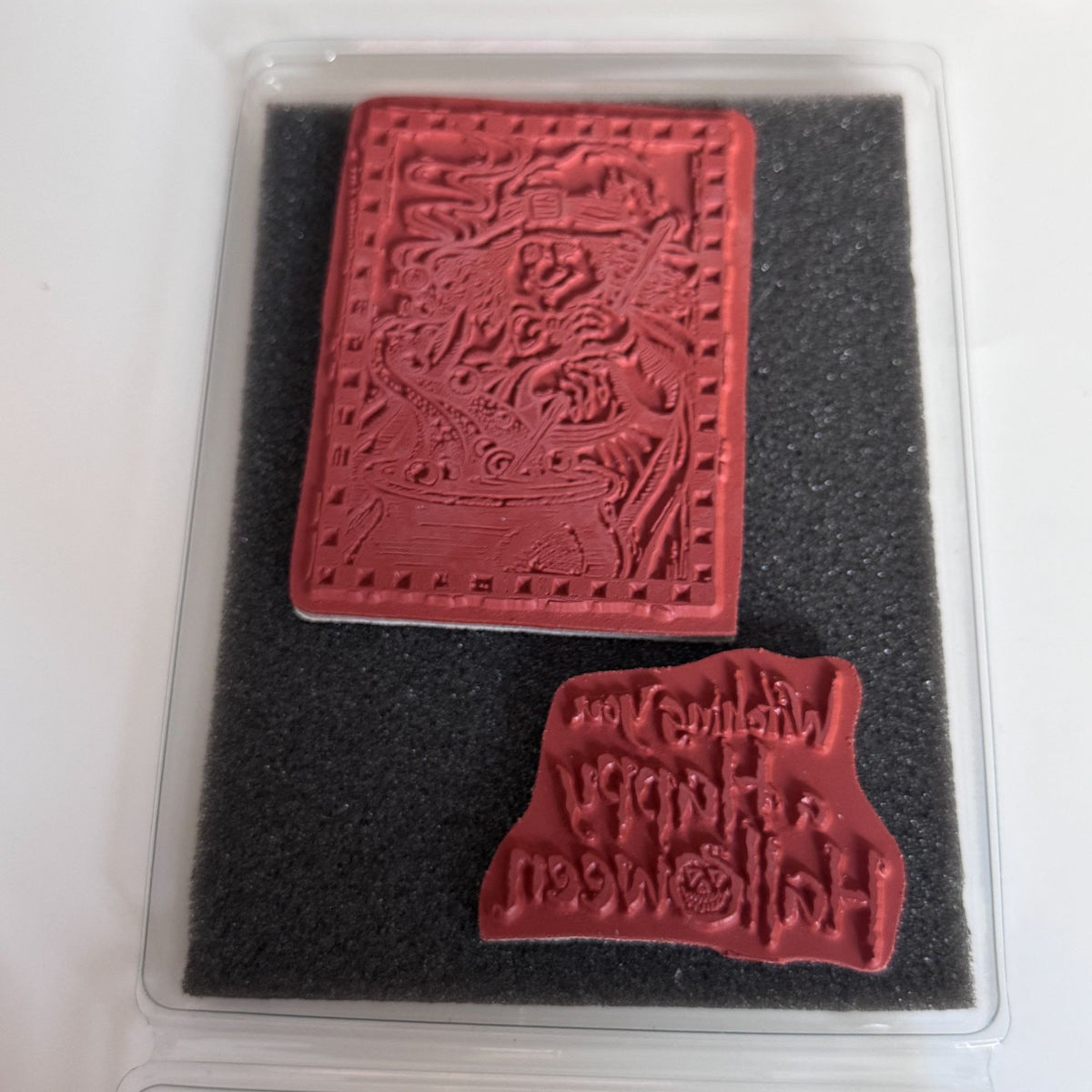 Serendipity Stamps Witch Rubber Stamp Happy Halloween Card Making Pun Caldron