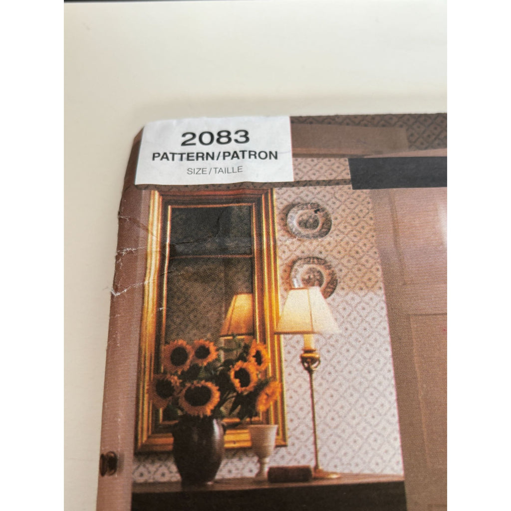 Vogue Sewing Pattern 2083 Waverly Toile Bedding Grandmillennial English Country Decor Bedroom