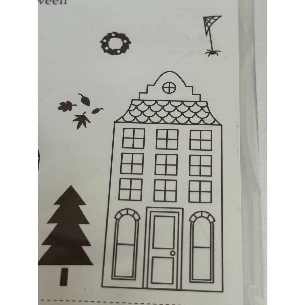 Stampin Up Stamp Set Holiday Home Halloween Christmas House Cardmaking Gift Tags