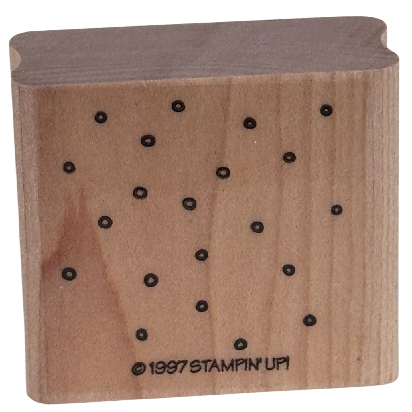 Stampin Up Rubber Stamp Snow Falling Background Dot Circles Cardmaking Christmas