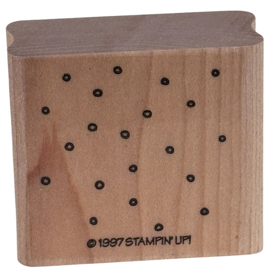 Stampin Up Rubber Stamp Snow Falling Background Dot Circles Cardmaking Christmas