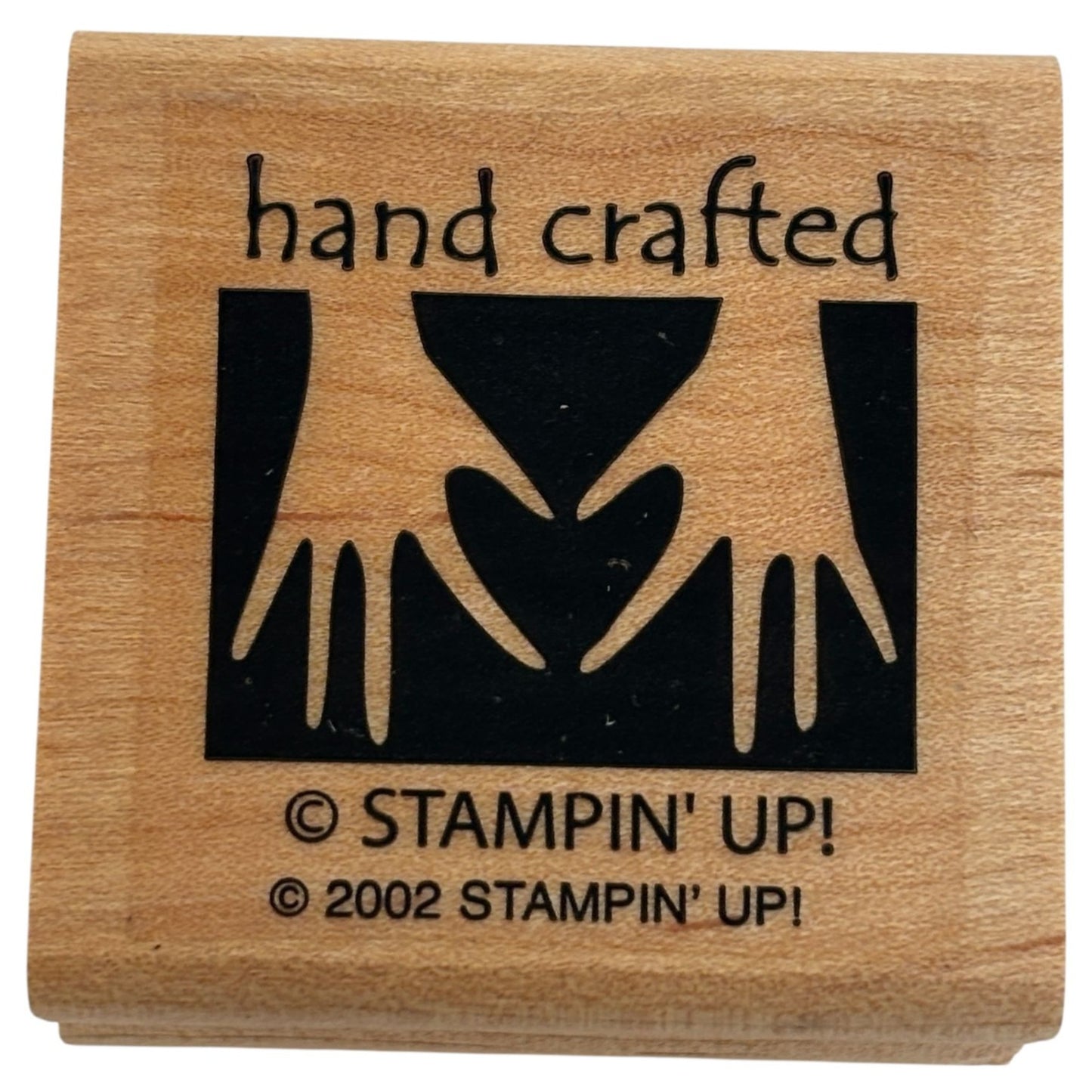 Stampin Up Wood Rubber Stamp Angel Policy Stamp Hand Crafted Crafter Card Making